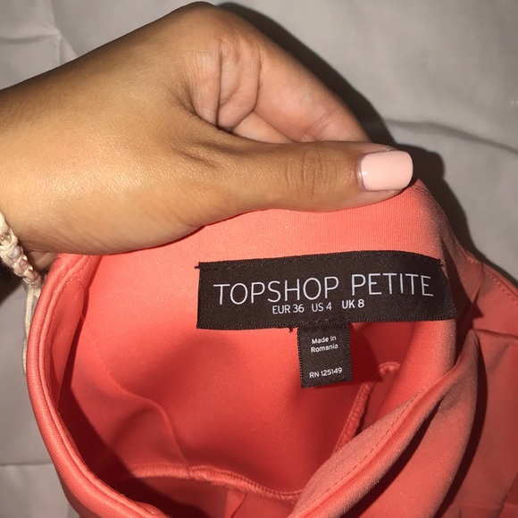 Strapless mini dress peach Topshop 🍊 - Picture 3 of 3